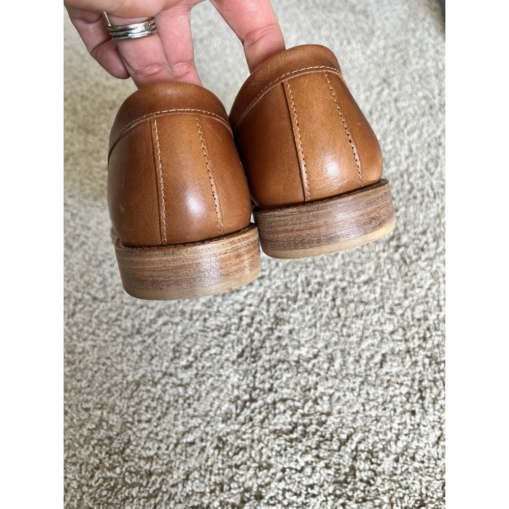 Patina Footwear Tan Brown Leather Loafers Slip On Flats Shoes Womens  9 EUR 39.5 - Picture 5 of 9